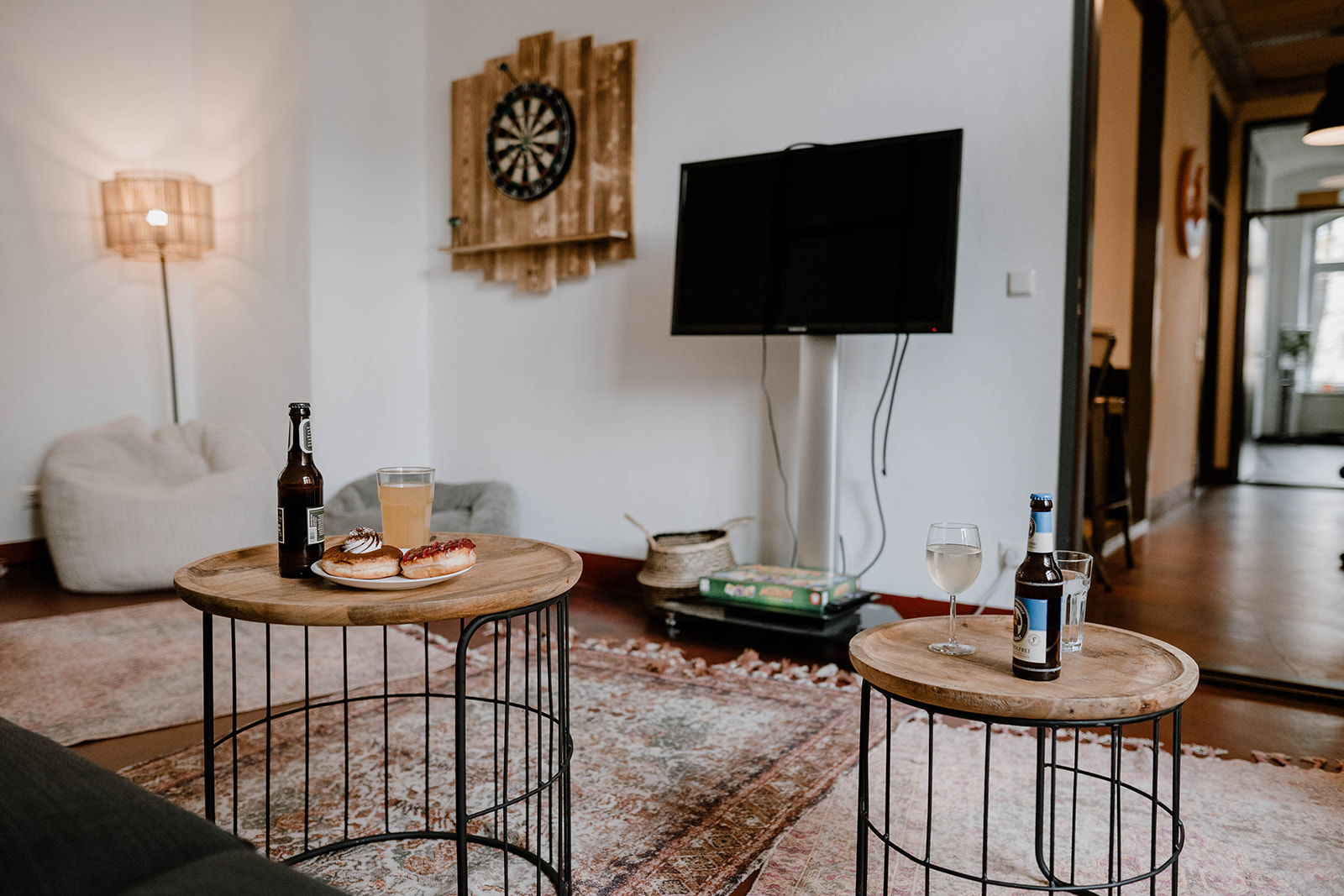 Dartbereich für Pausen und Spaß